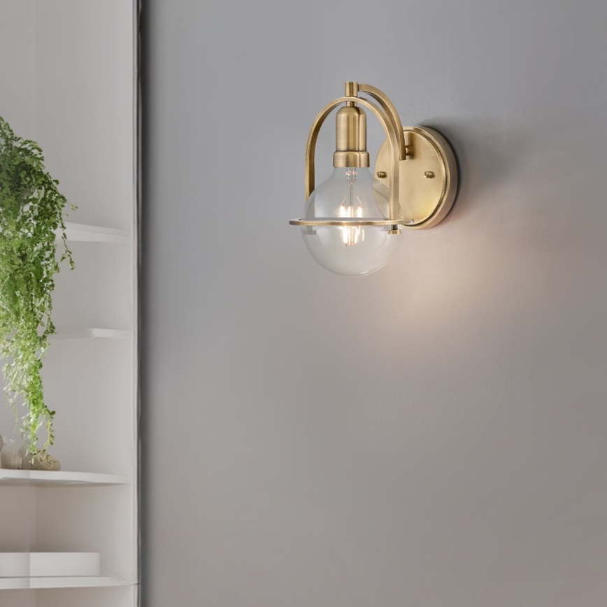 Quintiesse - Lampada da parete SOMERSET 1xE27/60W/230V dorata
