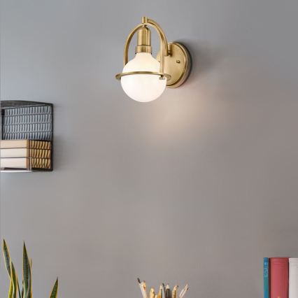 Quintiesse - Wandleuchte SOMERSET 1xE27/60W/230V goldfarben