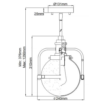 Quintiesse - Luminaire d'extérieur sur poteau TRIOCENT 1xE27/40W/230V Ø 24 cm IP44 bronze