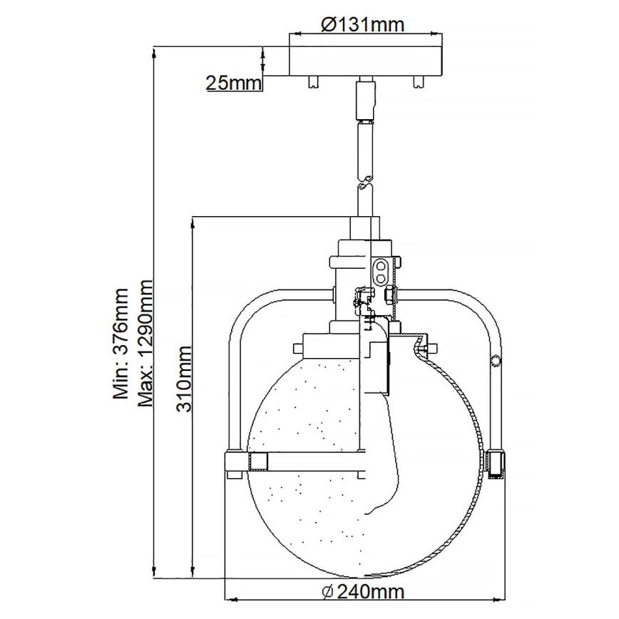 Quintiesse - Lampada da esterno su asta TRIOCENT 1xE27/40W/230V IP44 cromo lucido
