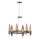 Quintiesse - Suspension sur câble WILLOW 6xE14/40W/230V diam. 61 cm doré/noir