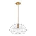Quintiesse - Suspension sur tige LOTUS 1xE27/60W/230V Ø 40,7 cm doré