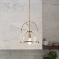 Quintiesse - Suspension sur tige SOMERSET 1xE27/60W/230V Ø 28,9 cm bronze