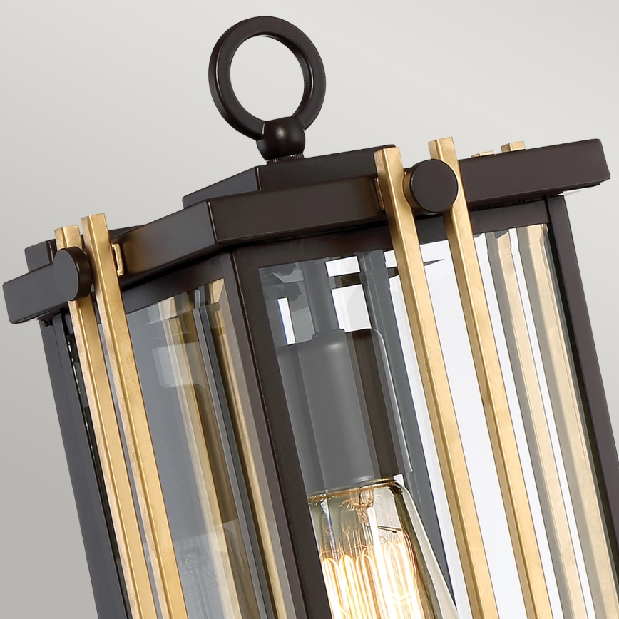 Quoizel - Applique murale d'extérieur GOLDENROD 1xE27/100W/230V IP44 noir/doré