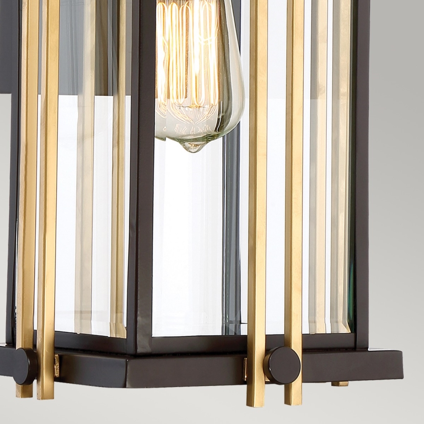 Quoizel - Applique murale d'extérieur GOLDENROD 1xE27/100W/230V IP44 noir/doré