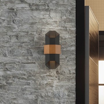 Quoizel - Applique murale extérieure CHASM 2xLED/5,5W/230V IP44