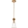 Quoizel - Deckenleuchte an Stange STARING 1xE27/40W/230V d 18,4 cm golden/Patina/klar
