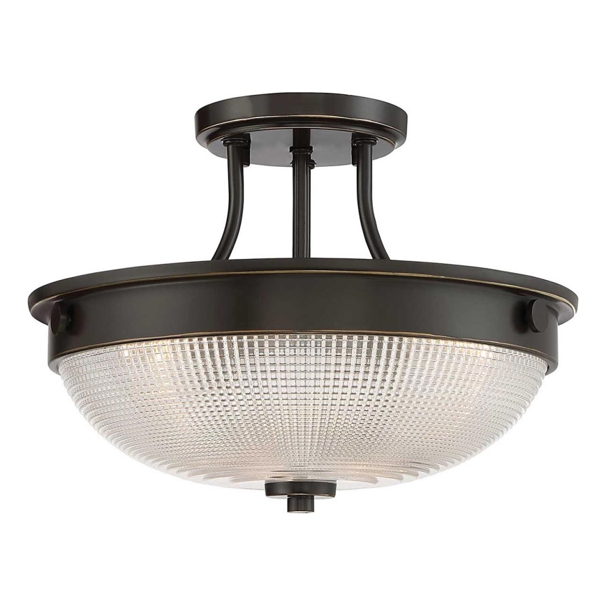 Quoizel - Lampadario a plafone MANTLE 2xE27/60W/230V bronzo