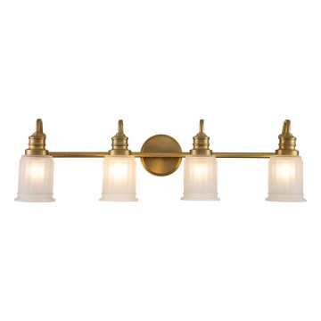 Quoizel - LED Badezimmer-Wandleuchte SWELL 4xG9/3W/230V IP44 Gold
