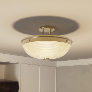 Quoizel - Lustre monté en surface MANTLE 2xE27/60W/230V laiton