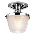 Quoizel - Plafoniera da bagno DUBLIN 1xE27/40W/230V IP44 cromo lucido