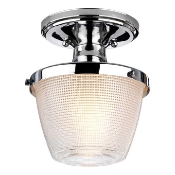 Quoizel - Plafoniera da bagno DUBLIN 1xE27/40W/230V IP44 cromo lucido
