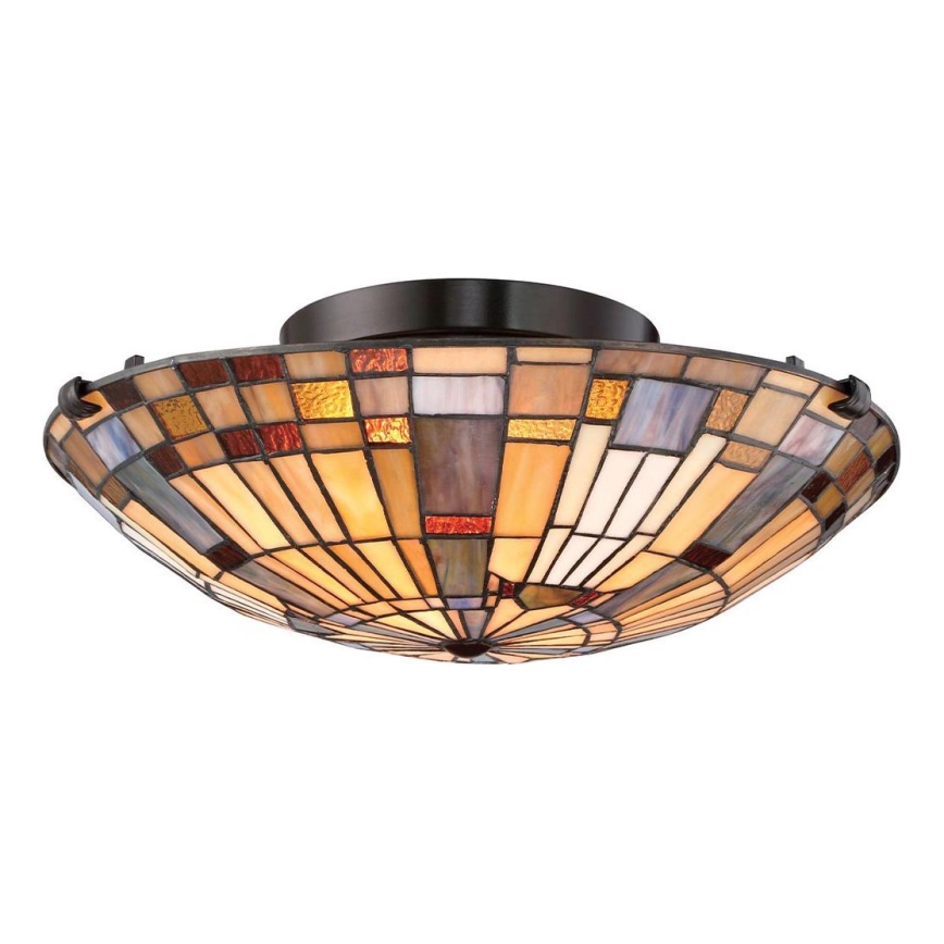 Quoizel - Plafoniera INGLENOOK 2xE27/60W/230V diametro 40,7 cm