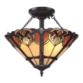 Quoizel - Plafonnier Tiffany CAMBRIDGE 2xE27/100W/230V