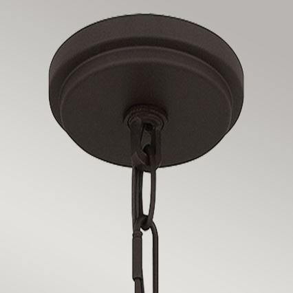 Quoizel - Lampadario a stelo BRECKEN 2xE27/60W/230V nero/effetto marmo