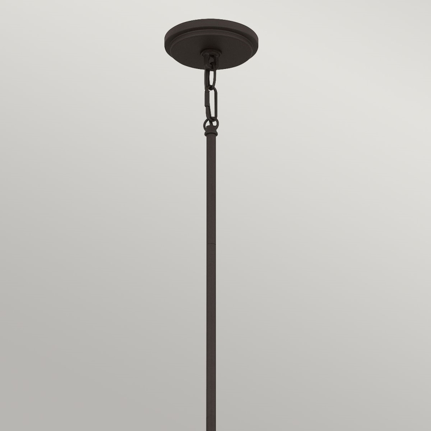 Quoizel - Pendelleuchte BRECKEN an Stange 2xE27/60W/230V schwarz/weiß