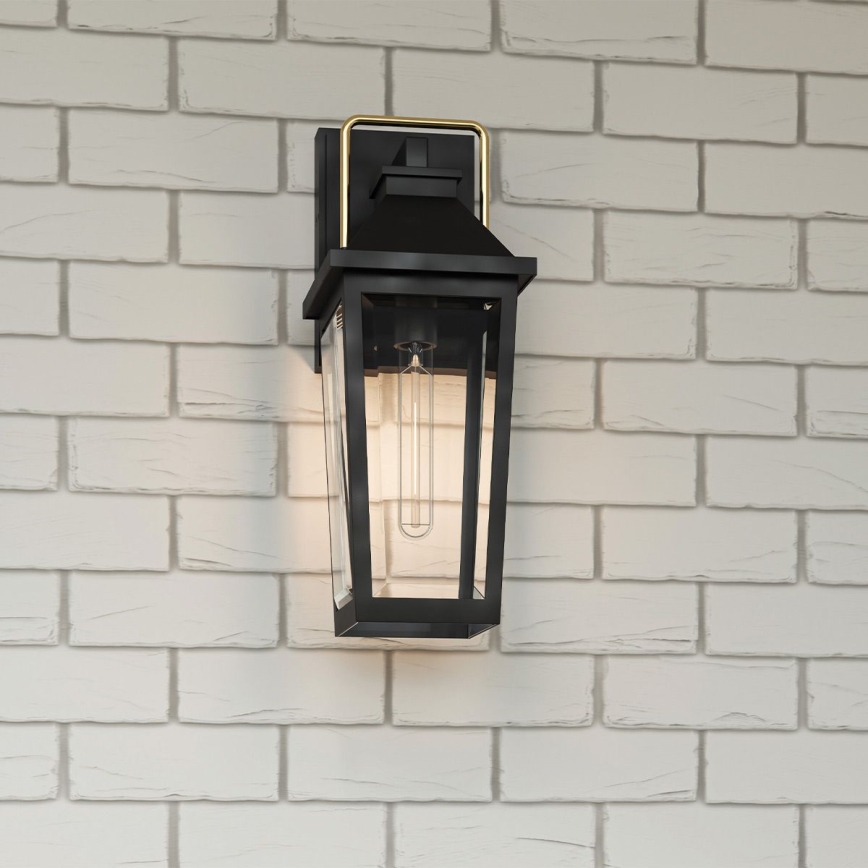 Quoizel - Lampada da parete esterna BUCKLEY M 1xE27/40W/230V IP44 nera