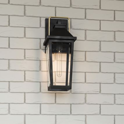 Quoizel - Outdoor-Wandleuchte BUCKLEY 1xE27/40W/230V IP44 schwarz