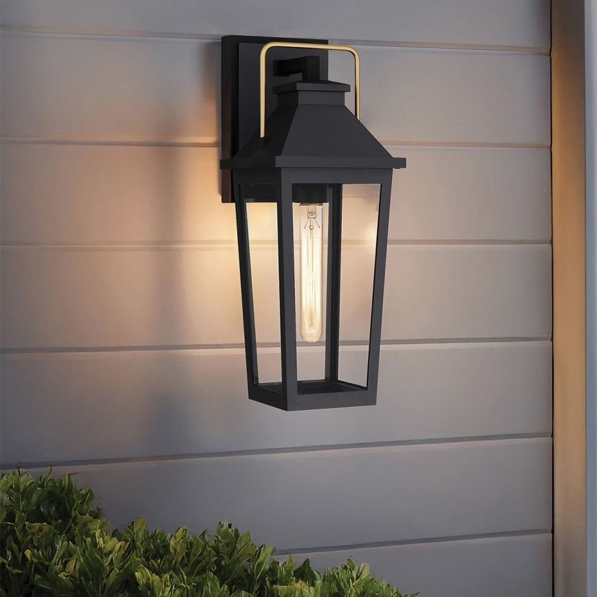 Quoizel - Outdoor-Wandleuchte BUCKLEY 1xE27/40W/230V IP44 schwarz