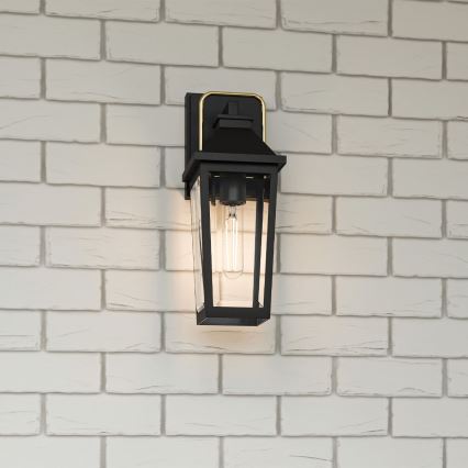 Quoizel - Outdoor-Wandleuchte BUCKLEY 1xE27/40W/230V IP44 schwarz