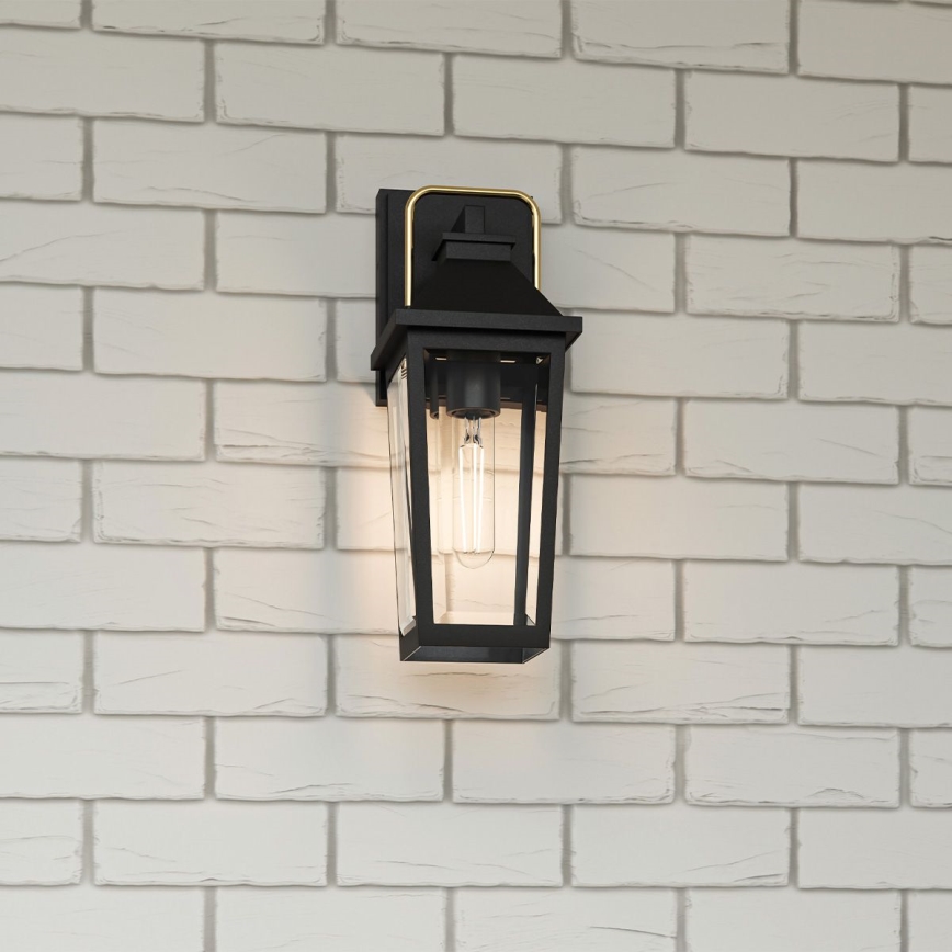Quoizel - Outdoor-Wandleuchte BUCKLEY 1xE27/40W/230V IP44 schwarz