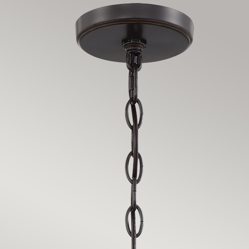 Quoizel - Lustre suspendu à chaîne CASABLANCA 3xE27/60W/230V marron