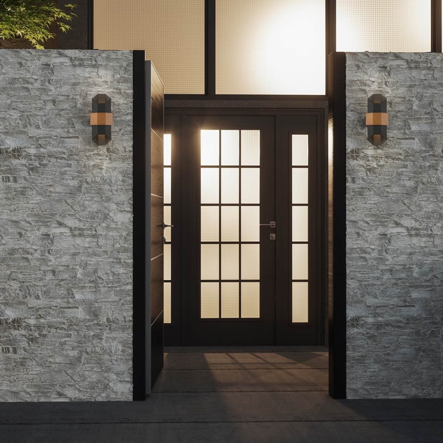 Quoizel - Applique murale extérieure CHASM 2xLED/5,5W/230V IP44