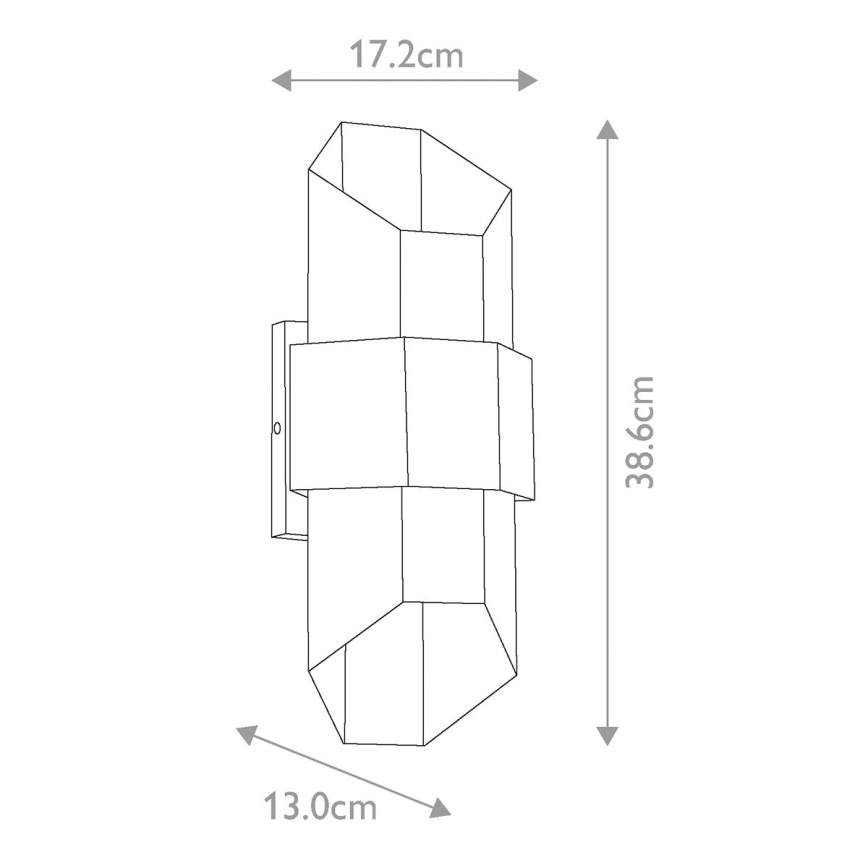 Quoizel - Applique murale extérieure CHASM 2xLED/5,5W/230V IP44