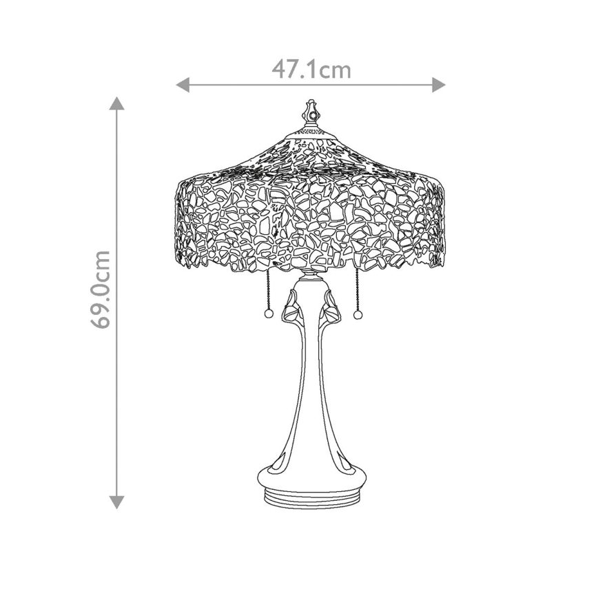 Quoizel - Tischlampe COBALT 3xE27/60W/230V