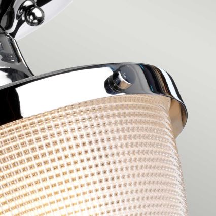 Quoizel - Plafoniera da bagno DUBLIN 1xE27/40W/230V IP44 cromo lucido