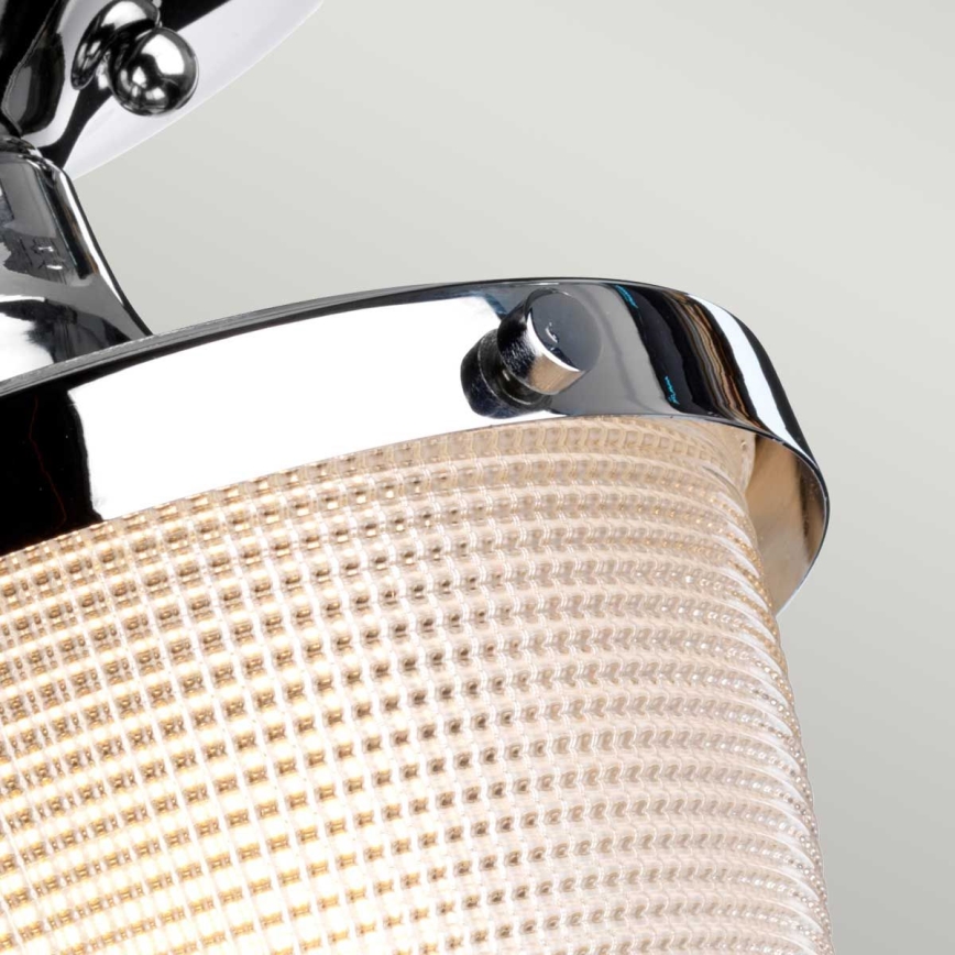 Quoizel - Plafoniera da bagno DUBLIN 1xE27/40W/230V IP44 cromo lucido