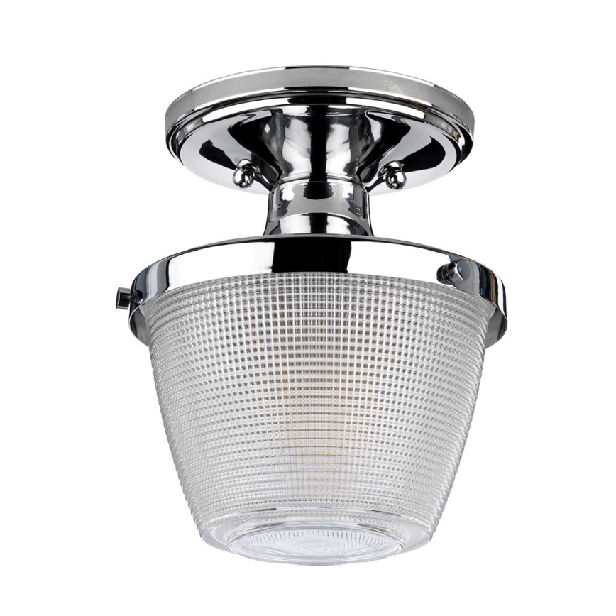 Quoizel - Plafoniera da bagno DUBLIN 1xE27/40W/230V IP44 cromo lucido