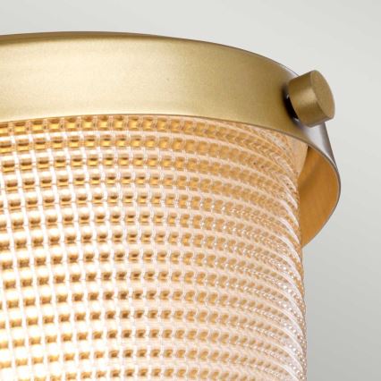 Quoizel - Plafoniera da bagno DUBLIN 1xE27/40W/230V IP44 oro