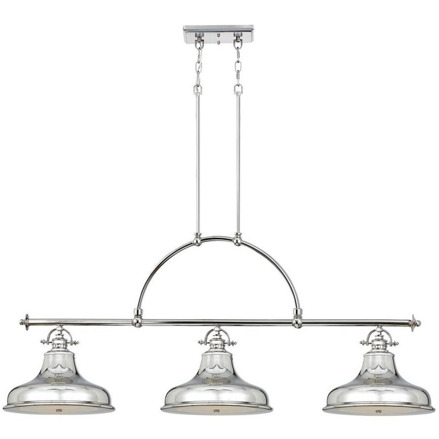 Quoizel - Suspension chaîne EMERY 3xE27/100W/230V chrome brillant