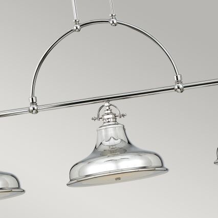 Quoizel - Suspension chaîne EMERY 3xE27/100W/230V chrome brillant