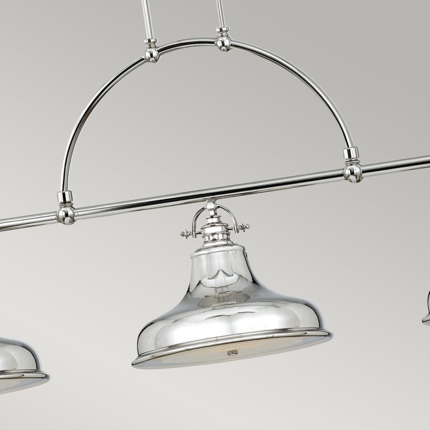 Quoizel - Suspension chaîne EMERY 3xE27/100W/230V chrome brillant