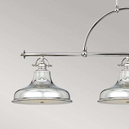 Quoizel - Suspension chaîne EMERY 3xE27/100W/230V chrome brillant