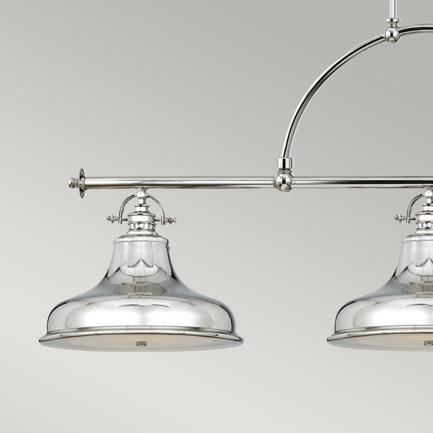 Quoizel - Suspension chaîne EMERY 3xE27/100W/230V chrome brillant