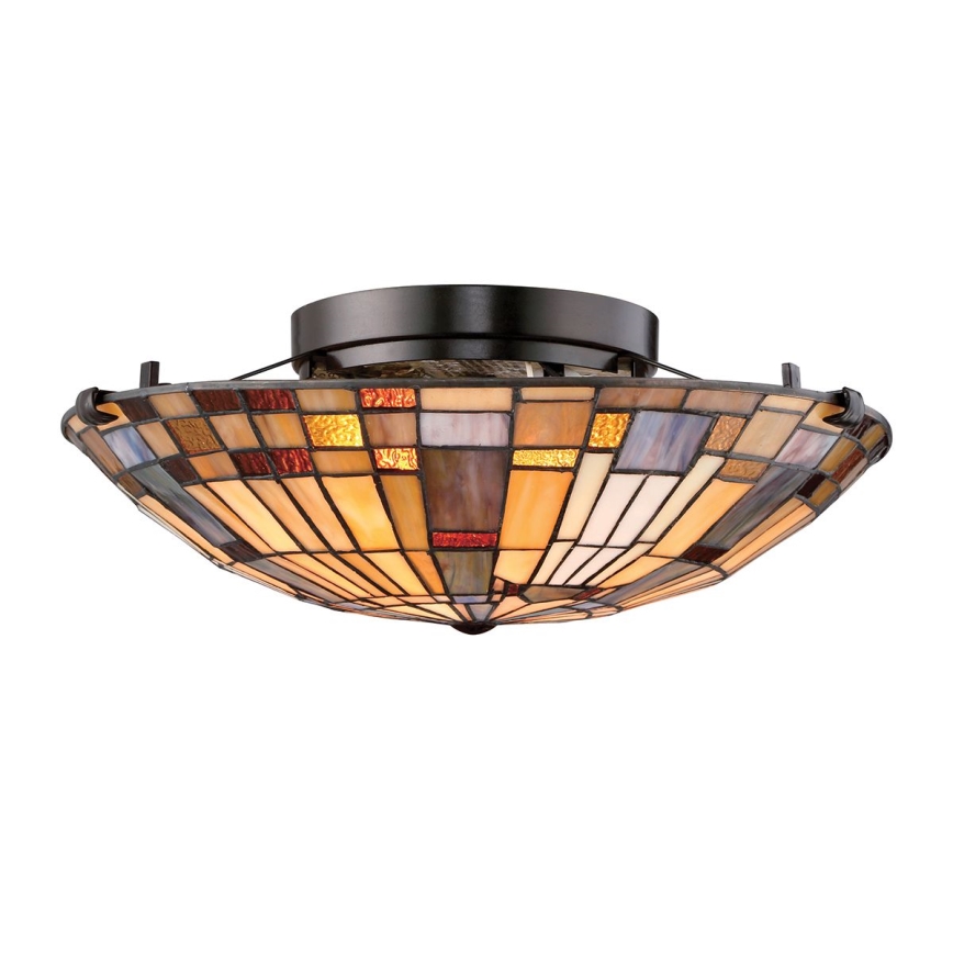 Quoizel - Plafoniera INGLENOOK 2xE27/60W/230V diametro 40,7 cm