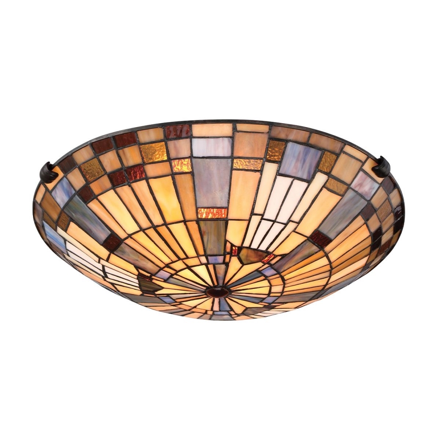 Quoizel - Plafoniera INGLENOOK 2xE27/60W/230V diametro 40,7 cm