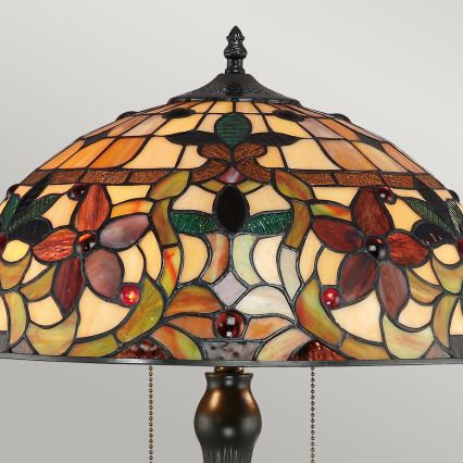 Quoizel - Lampada da tavolo Tiffany KAMI 2xE27/60W/230V