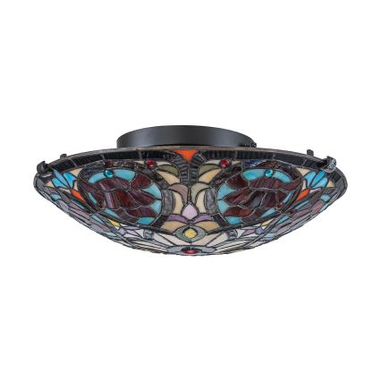 Quoizel - Plafoniera Tiffany LARISSA 2xE27/40W/230V Ø 41,2 cm