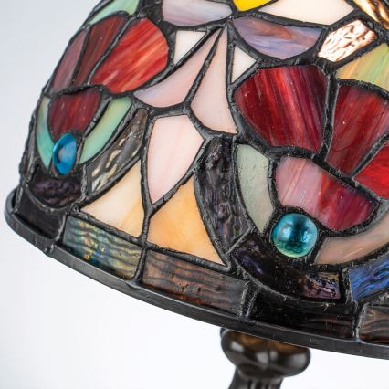 Quoizel - Lampe de table Tiffany LARISSA 1xE14/40W/230V Ø 20 cm