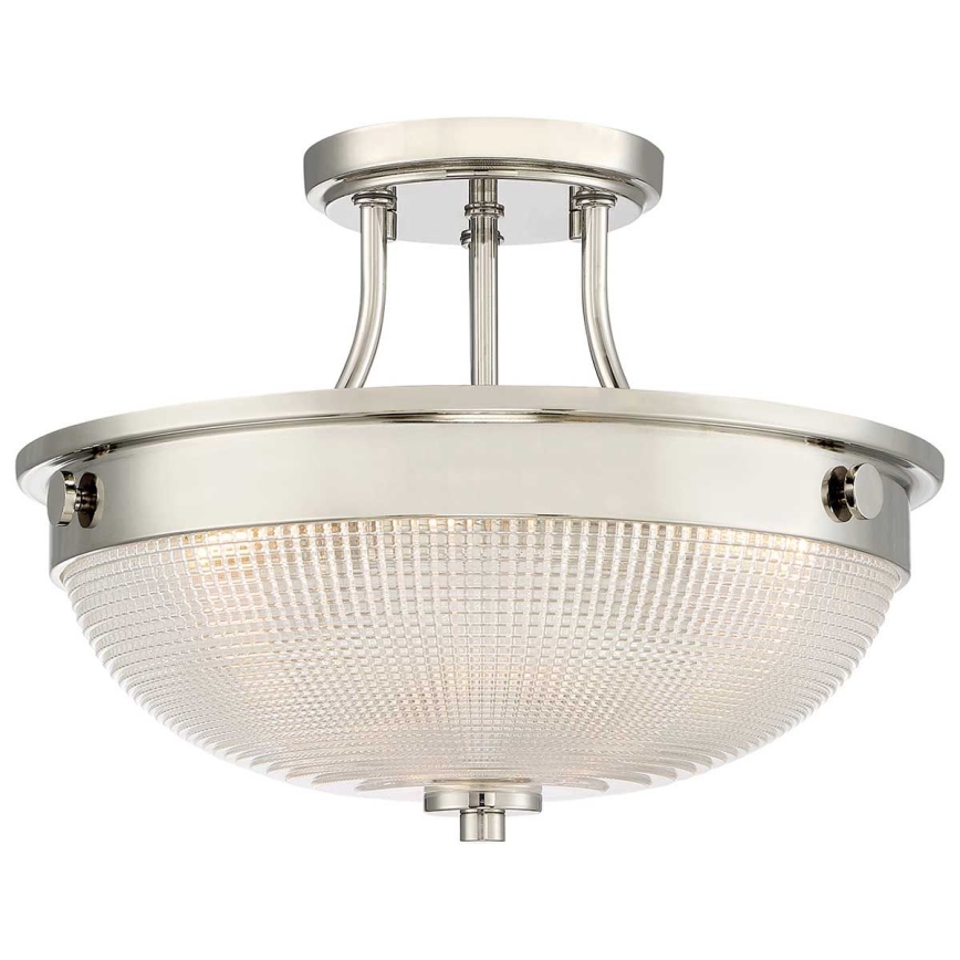 Quoizel - Lampadario a plafone MANTLE 2xE27/60W/230V cromo lucido