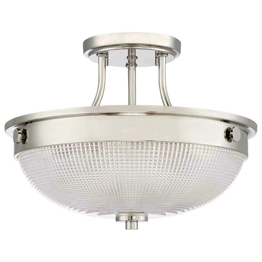 Quoizel - Lampadario a plafone MANTLE 2xE27/60W/230V cromo lucido