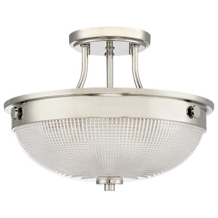 Quoizel - Plafonnier MANTLE 2xE27/60W/230V chrome brillant