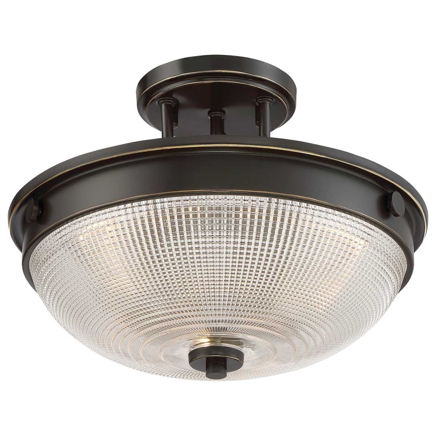 Quoizel - Lampadario a plafone MANTLE 2xE27/60W/230V bronzo