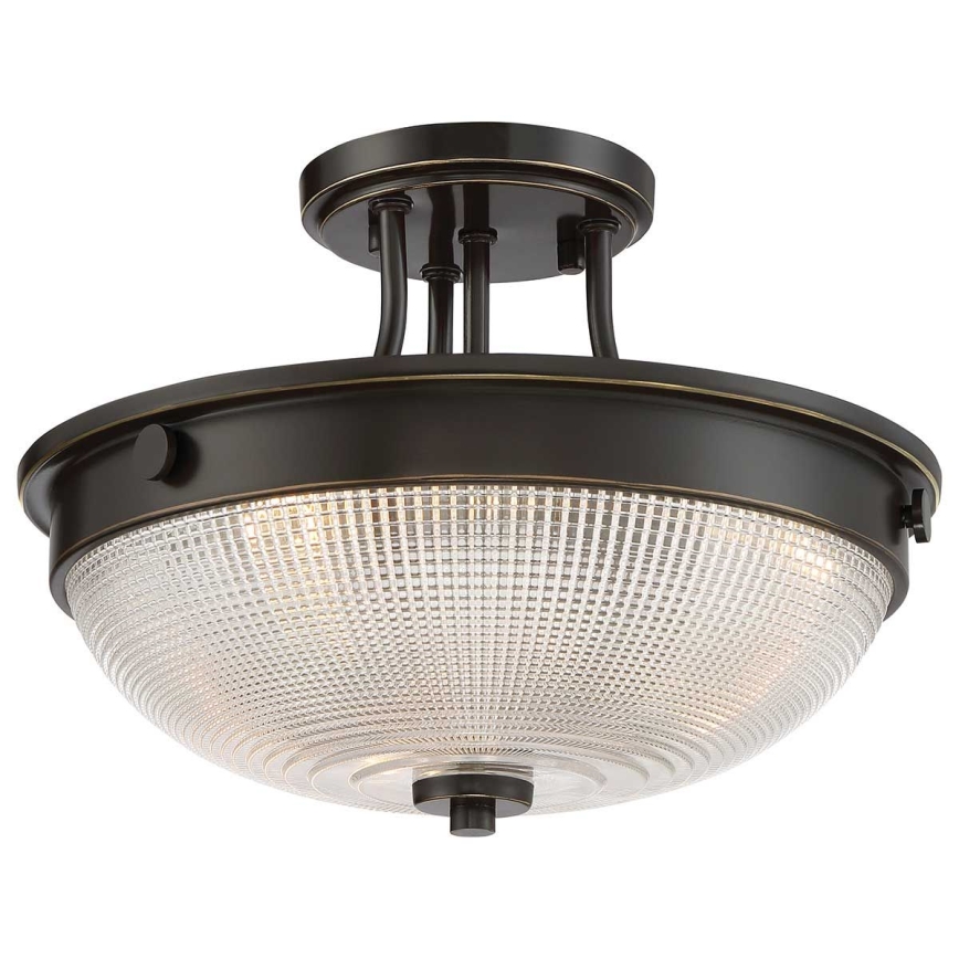 Quoizel - Lampadario a plafone MANTLE 2xE27/60W/230V bronzo