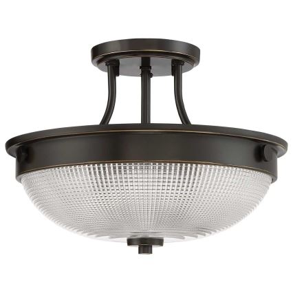 Quoizel - Lampadario a plafone MANTLE 2xE27/60W/230V bronzo