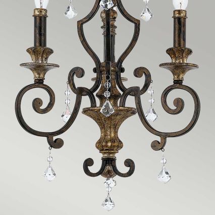Quoizel - Lampadario a catena MARQUETTE 3xE14/60W/230V bronzo